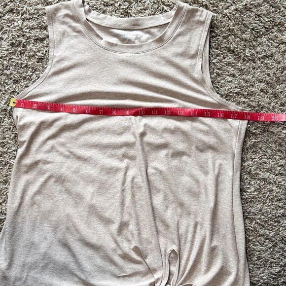 Beyond Yoga Tan Heathered Athletic Tank Top - Picture 3 of 4